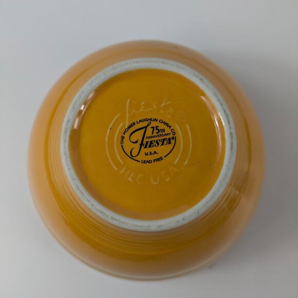 Fiestaware 2010 Marigold 2Pc Prep Bowl Set Homer Laughlin 75th Anniversary RARE - Picture 4 of 13